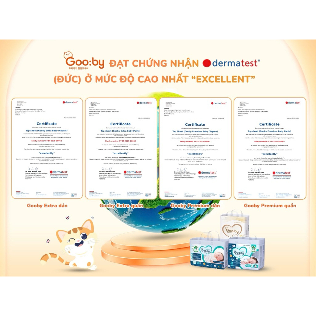 [TẶNG QUÀ] Tã Bỉm Gooby Hàn Quốc Cao Cấp | Dán/Quần Đủ Size