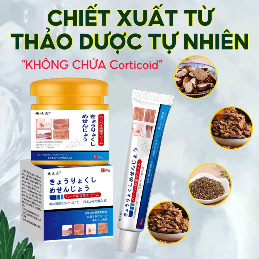 Kem Bôi Nấm Ngứa Viêm Da Cơ Địa NHẬT BẢN, dứt điểm Hắc lào, Tổ đỉa, Vẩy nến, Nấm Da đầu, Ghẻ nước Tay Chân Hiệu Quả