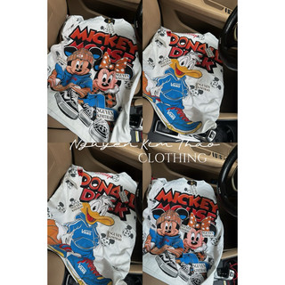[ẢNH SHOP CHỤP] Áo Phông Thái Lan Mickey & Dolnald Cotton 100% Hình In 2 Mặt