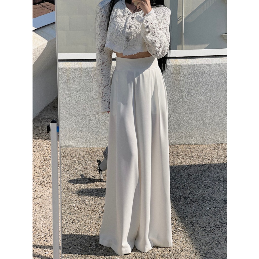 Quần Ống Váy 40-44cm Hàng Cao Cấp Size 35-80kg Ống Xoè Dáng Váy Xếp Ly, Quần Bigsie Nữ Lưng Cao Siêu Hách Dáng
