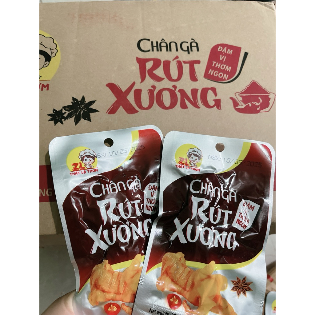 Chân gà rút xương ZL food 32g vị tê cay thơm ngon | Shopee Việt Nam