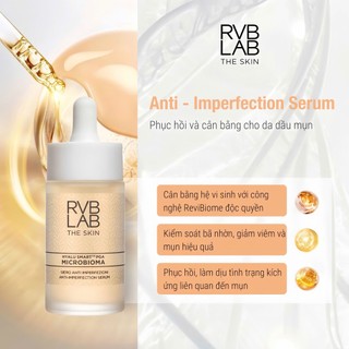 (TEM CÔNG TY) RVB LAB ANTI-IMPERFECTION SERUM - HUYẾT THANH CÂN BẰNG VI LỢI KHUẨN CHO DA MỤN (30ML)