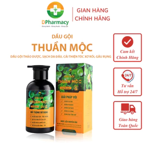 Dầu gội thảo dược Thuần Mộc hỗ trợ làm sạch nấm da đầu, sạch gàu, giảm rụng tóc, chai 300ml