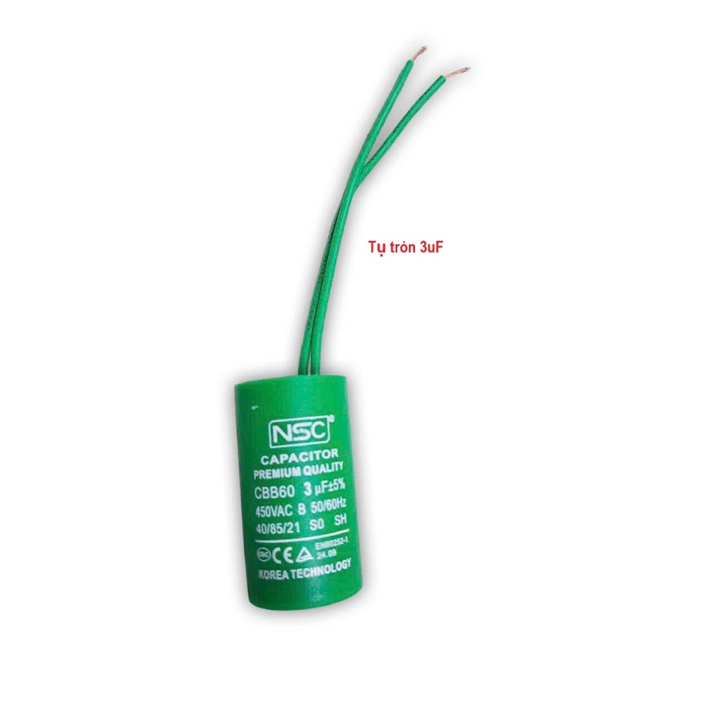 Tụ quạt trần, Quạt cây, Quạt treo tường 2.uf,2.2uf,2.5uf,3uf hàng loại 1