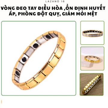 [vdhha] Vòng Điều Hòa Huyết Áp Cao Cấp 5 Trong 1 – Hỗ Trợ Điều Hòa Huyết Áp, Chính Hãng Nhật Bản - lazan