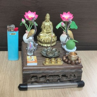 Bộ Bàn Thờ Mẹ Quan Âm Cao Cấp 10cm