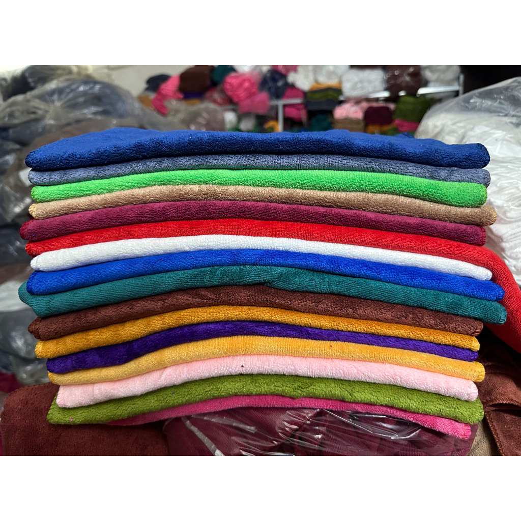 Khăn tắm, trải giường Microfiber Siêu Thấm | Không Rụng Lông, Lau Xe – Nhà Bếp – Spa – Kính Tay, Nhanh Khô, Đa Năng