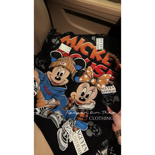 [ẢNH SHOP CHỤP] Áo Phông Thái Lan Mickey & Dolnald Cotton 100% Hình In 2 Mặt