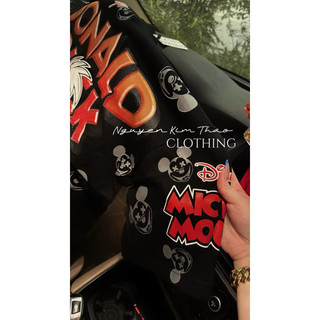 [ẢNH SHOP CHỤP] Áo Phông Thái Lan Mickey & Dolnald Cotton 100% Hình In 2 Mặt
