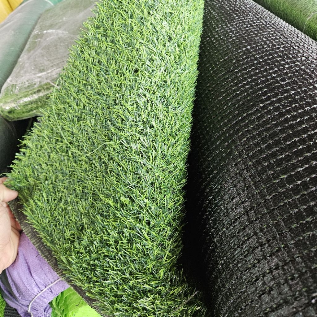 Combo 20m2 (2m x 10m) Thảm cỏ nhân tạo sợi 2cm đế PU không bụi, trải sân vườn, trường học, trải sàn