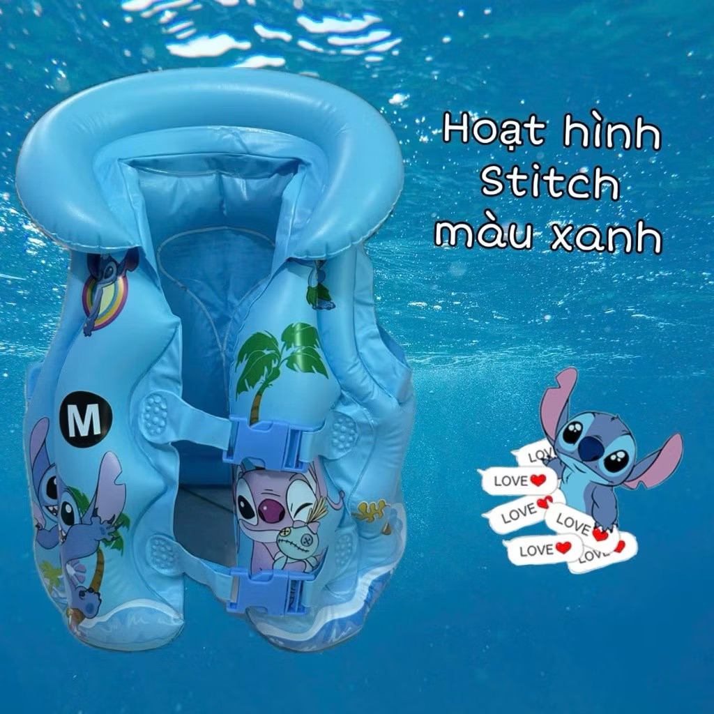 Áo Phao Bơi Trẻ Em In Hoạt Hình Dễ Thương, Chống Trôi, Có Đệm Cổ, Quai Gài Chắc Chắn, Cho Bé Gái 2–6 Tuổi