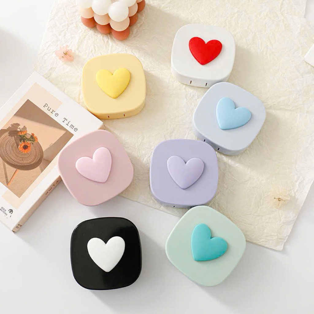 khay đựng lens kính áp tròng trái tim size Trung Muneyes Angel eye