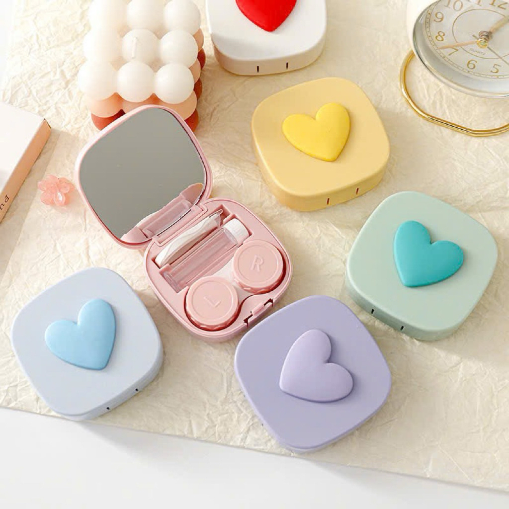 khay đựng lens kính áp tròng trái tim size Trung Muneyes Angel eye