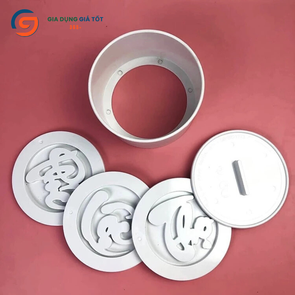 Khuôn ép xôi chữ Phúc Lộc Thọ Song Long - khuôn xôi nhựa tạo hình đẹp, dùng lễ Tết