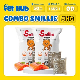 [COMBO 3-5] Gói Hạt Mèo SMILLIE Gói 1KG Cho Mèo Trưởng Thành Nhập Khẩu Thái Lan