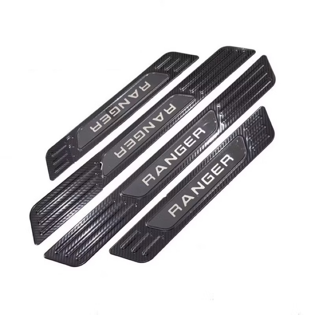 Ôp bậc cửa, nẹp bước chân xe Ford Ranger 2016-2022 vân Carbon hàng cao cấp