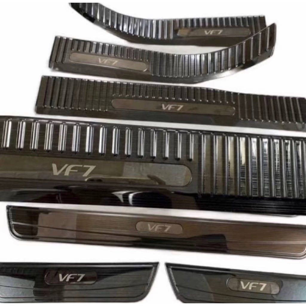 Ốp bậc cửa, nẹp bước chân xe Vinfast VF7 vân Titan hàng cao cấp