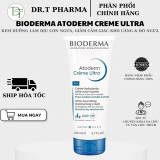 [HÀNG CÔNG TY] Kem Dưỡng Ẩm Cho Da Khô Nhạy Cảm, Viêm Da Cơ Địa Bioderma Atoderm Crème Ultra (200ml)
