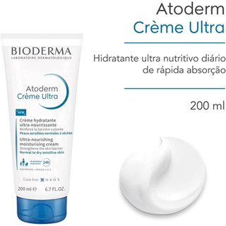 [HÀNG CÔNG TY] Kem Dưỡng Ẩm Cho Da Khô Nhạy Cảm, Viêm Da Cơ Địa Bioderma Atoderm Crème Ultra (200ml)