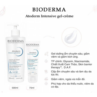 [HÀNG CÔNG TY] Kem dưỡng ẩm giảm ngứa cho da khô, viêm da cơ địa Bioderma Atoderm Intensive Baume