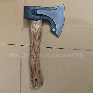 Rìu cán gỗ carbon cắm trại sinh tồn