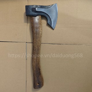 Rìu cán gỗ carbon cắm trại sinh tồn