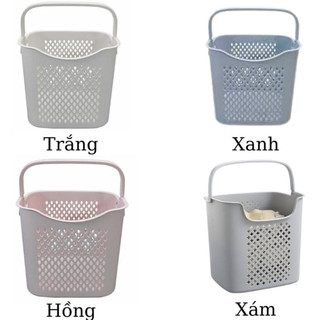 Giỏ caro cao,giỏ đựng đồ đa năng có quai xách nhựa Việt Nhật,Giỏ đựng quần áo thiết kế hiện đại 3379