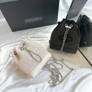 Túi P Icon Raffia Mini Bucket Bag - PW2-15210022
