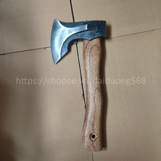 Rìu cán gỗ carbon cắm trại sinh tồn