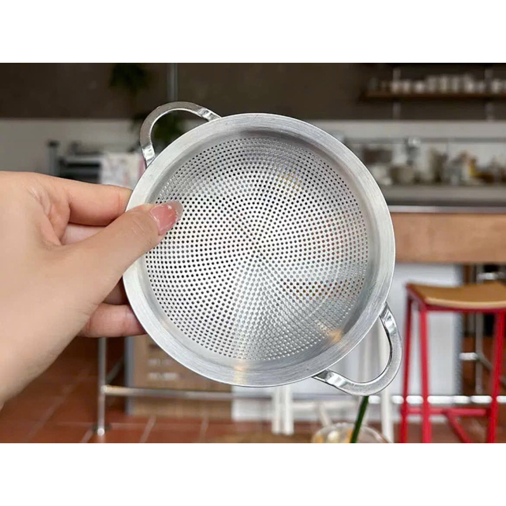 Rây lọc inox 316 cao cấp lổ nhỏ dùng lọc đồ chiên ráo dầu rây bột lược ...
