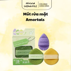 Bông Mút Rửa Mặt Bọt Biển AMORTALS 1 Miếng - 3 Miếng, Bông Rửa mặt Bọt Biển AMORTALS Tạo bọt, làm sạch da m