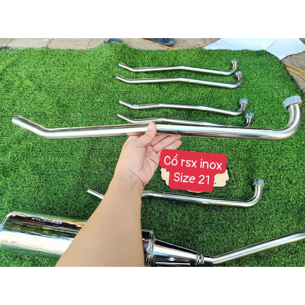 CỔ BÔ RSX INOX SIZE 21 CHẾ PHOM  VẾCH LẮP WAVE  50-100-110cc-RSX-BLEAD SỐ