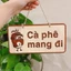 Bảng Gỗ Chữ "Cà Phê Mang Đi" Treo Trang Trí Quán Cafe, Quầy Pha Chế, Xe Bán Cà Phê