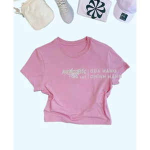 Áo Thun Nữ Crop Top Chill Knit Slim Màu Hồng HF9535-699