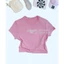 Áo Thun Nữ Crop Top Chill Knit Slim Màu Hồng HF9535-699