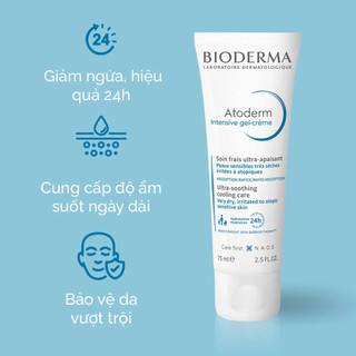 [HÀNG CÔNG TY] Kem dưỡng ẩm cho da khô, da chàm Bioderma Atoderm Intensive Gel-Creme (75ml - 500ml)