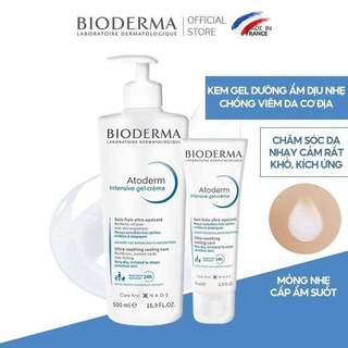 [HÀNG CÔNG TY] Kem dưỡng ẩm cho da khô, da chàm Bioderma Atoderm Intensive Gel-Creme (75ml - 500ml)