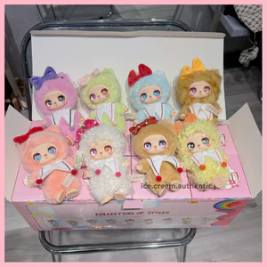 Blind Box móc khóa gấu bông Lila Lucky cat V3 chính hãng có checkcard