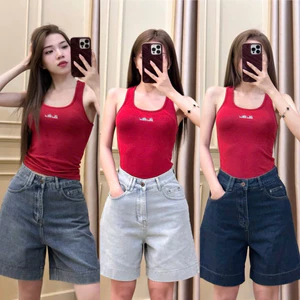 YURI-JEANS (EO BÉ)Quần Jeans Ngố Lửng Lai 5p Basic Mã81