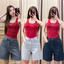 YURI-JEANS (EO BÉ)Quần Jeans Ngố Lửng Lai 5p Basic Mã81