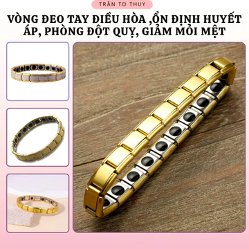 [vđhha] Vòng Tay Điều Hòa Huyết Áp FUSAKA, Cao Cấp Nhật Bản 5 Trong 1 - Ổn Định Huyết Áp Nhật Bản