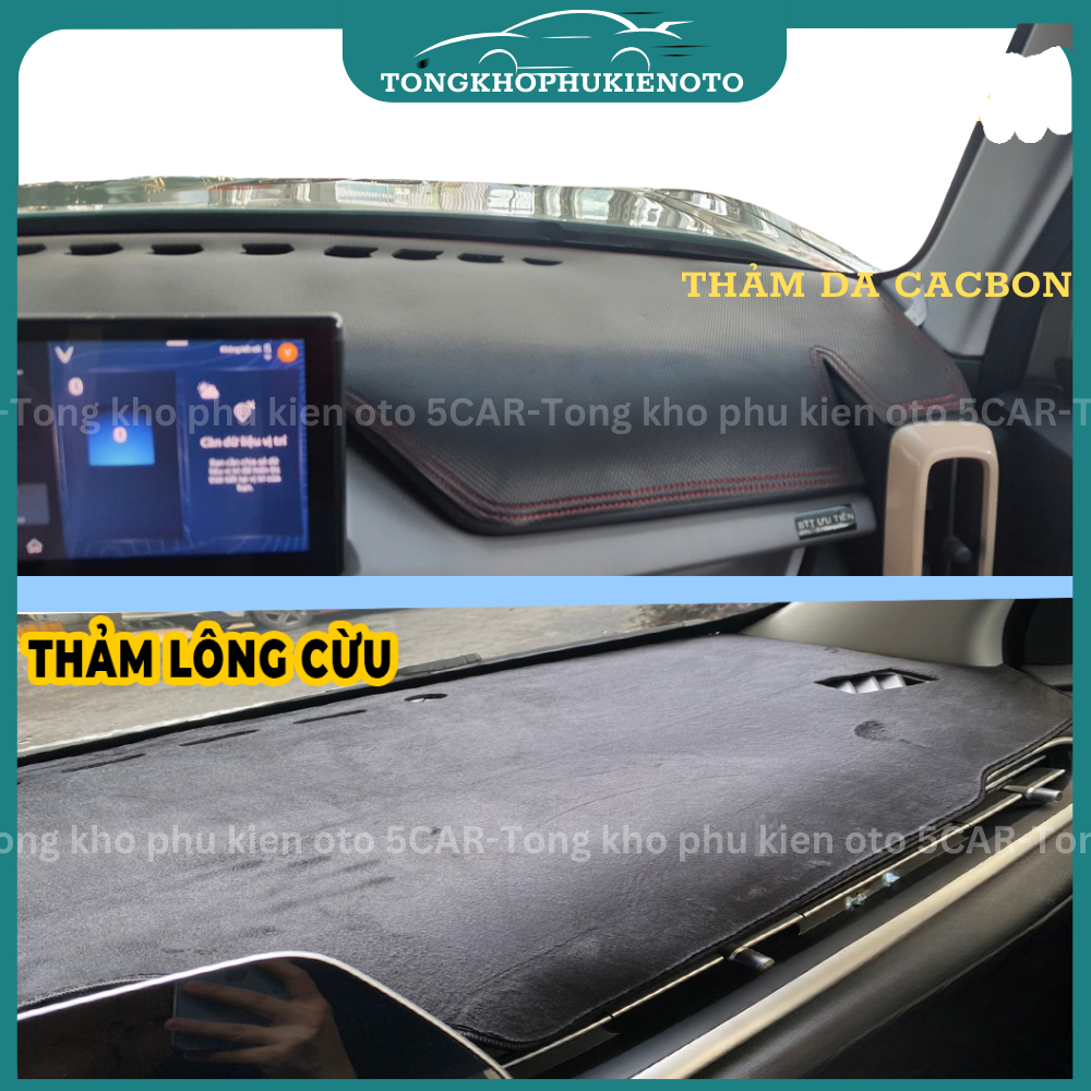 THẢM TAPLO DA CARBON xe hơi, xe ô tô, đủ các hãng xe, Hàng dày dặn 3 lớp, chống nóng hiệu quả