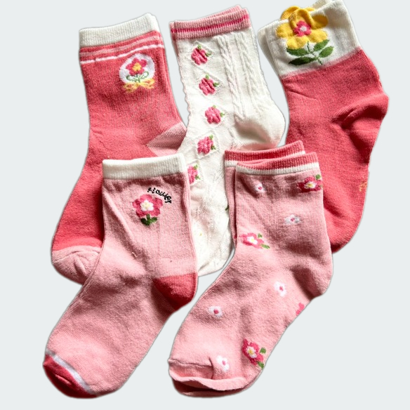 Tất Vớ bé gái 0 -6 tuổi Cổ cao, Chất Liệu Cotton, Co Giãn 4 Chiều, Khử Mùi Kháng Khuẩn - màu xanh lá