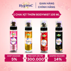 [GIÁ SỐC] Nước Hoa Bodymist Của HygienC Plus 105 ML - Lưu Hương Tới 8 Giờ (Dành Cho Nam Nữ)