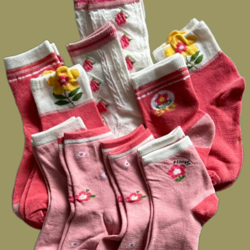 Tất Vớ bé gái 0 -6 tuổi Cổ cao, Chất Liệu Cotton, Co Giãn 4 Chiều, Khử Mùi Kháng Khuẩn - màu xanh lá
