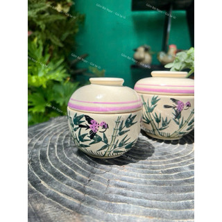 Chén/Tô/Dĩa/Thố Vẽ Tre + Chim Tím Cao Cấp Mới Siêu Xinh Nhiều Kích Thước - Gốm Lái Thiêu - Gốm Nam Bộ