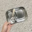 Khay Ăn Dặm Inox 2 Ngăn BearMommy Kèm Thìa, Khay Thìa Inox Tập Ăn Dặm Cho Bé An Toàn Tiện Lợi