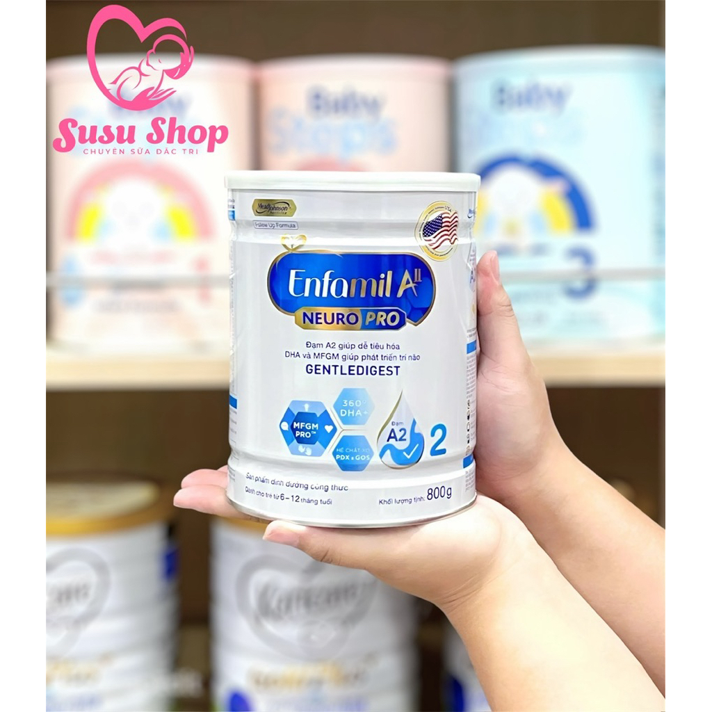 [CHÍNH HÃNG] Sữa Enfamil A2 Neuropro số 1, số 2 , số 3 cho bé 0-24 tháng 350g