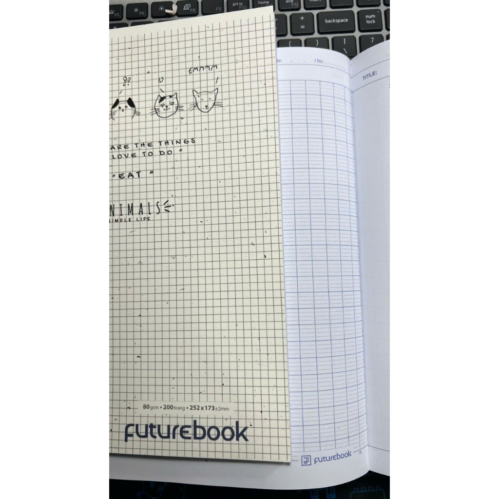 Tập Sinh Viên 200 Trang Animal Future Book DK302 - Kẻ 4 Ô Ngang 80gsm