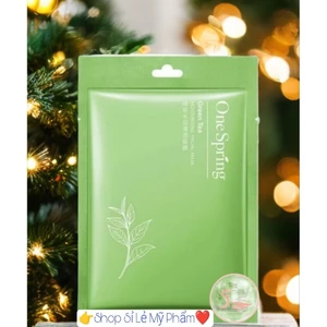 Mặt Nạ Trà Xanh OneSpring Spa cấp ẩm kiềm dầu giảm mụn dưỡng trắng thu nhỏ lỗ chân lông bản cao cấp chuyên giành cho spa